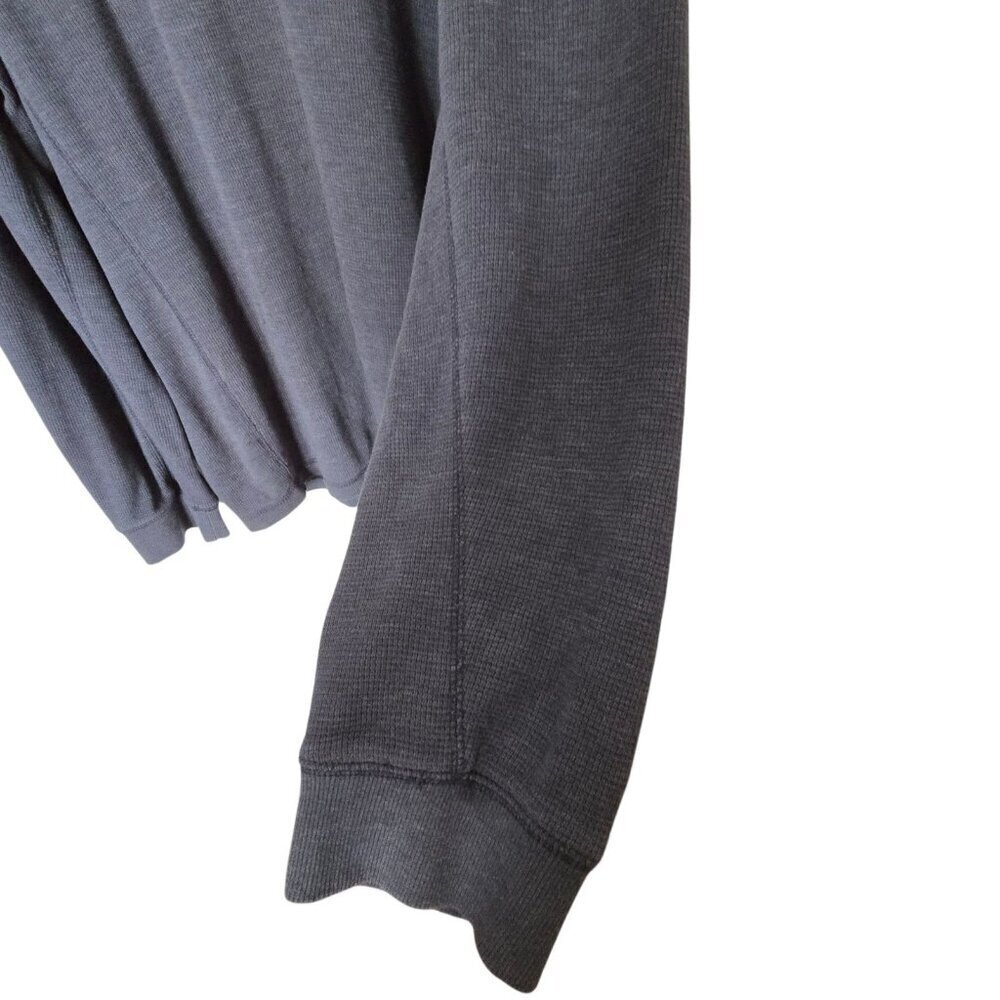 Eddie Bauer Mens Henley Thermal Shirt Size 3XB Dark Gray Big & Tall - Picture 5 of 8